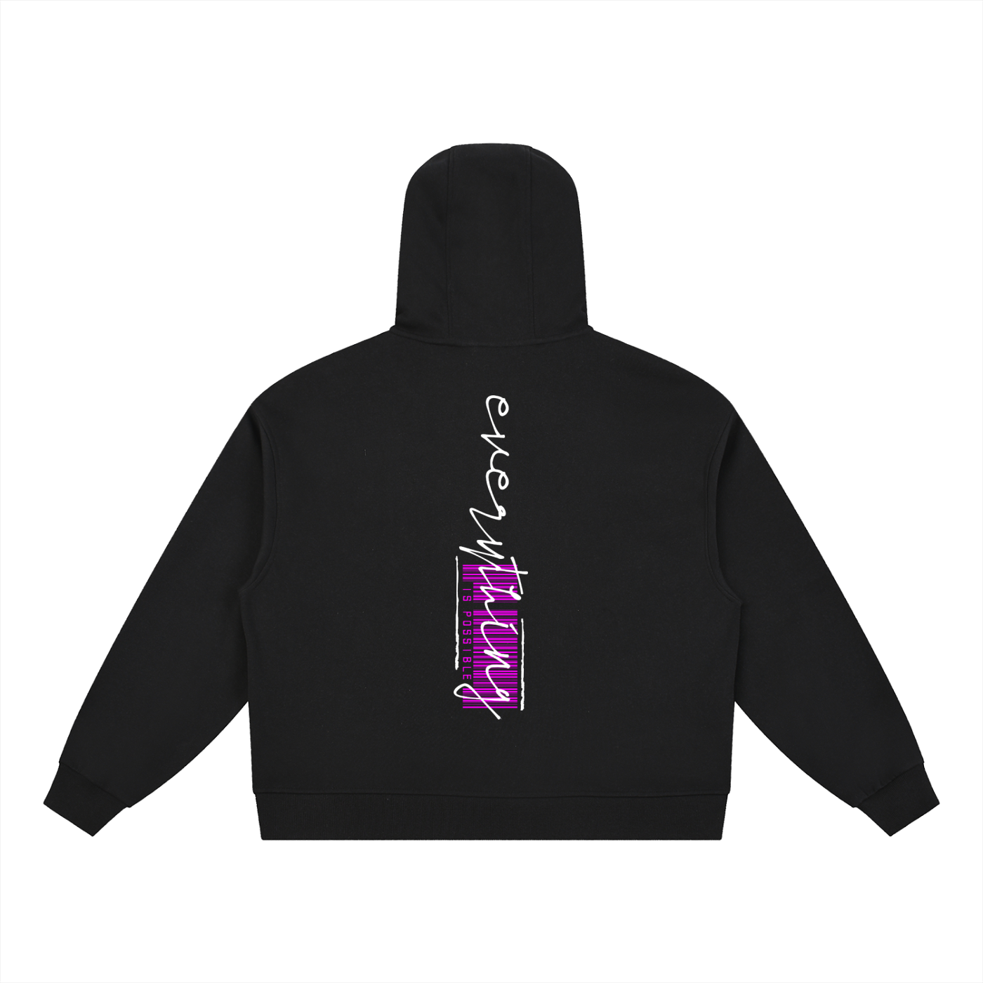 Boxy Button Placket Hoodie