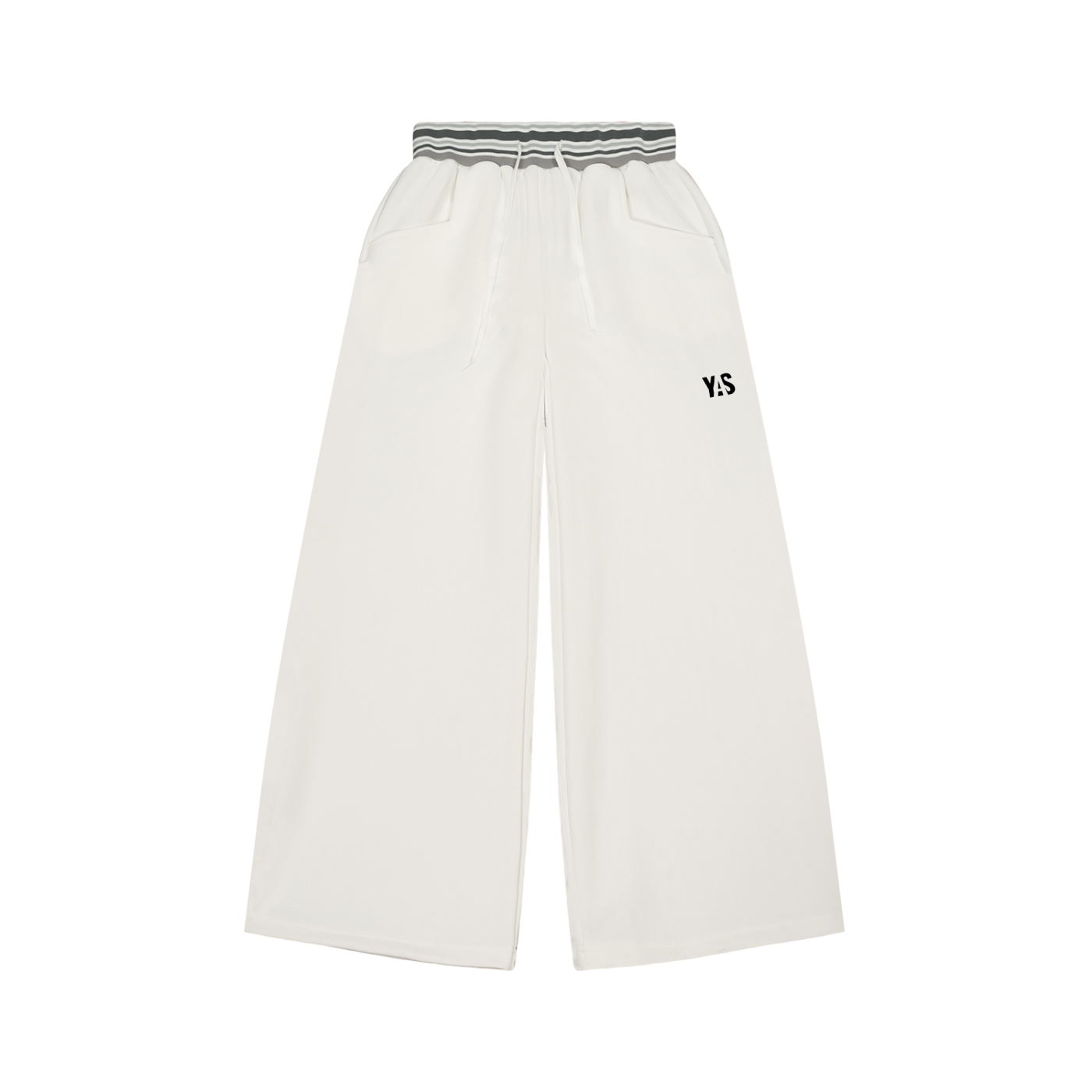 Striped Waist Wide Leg Pants