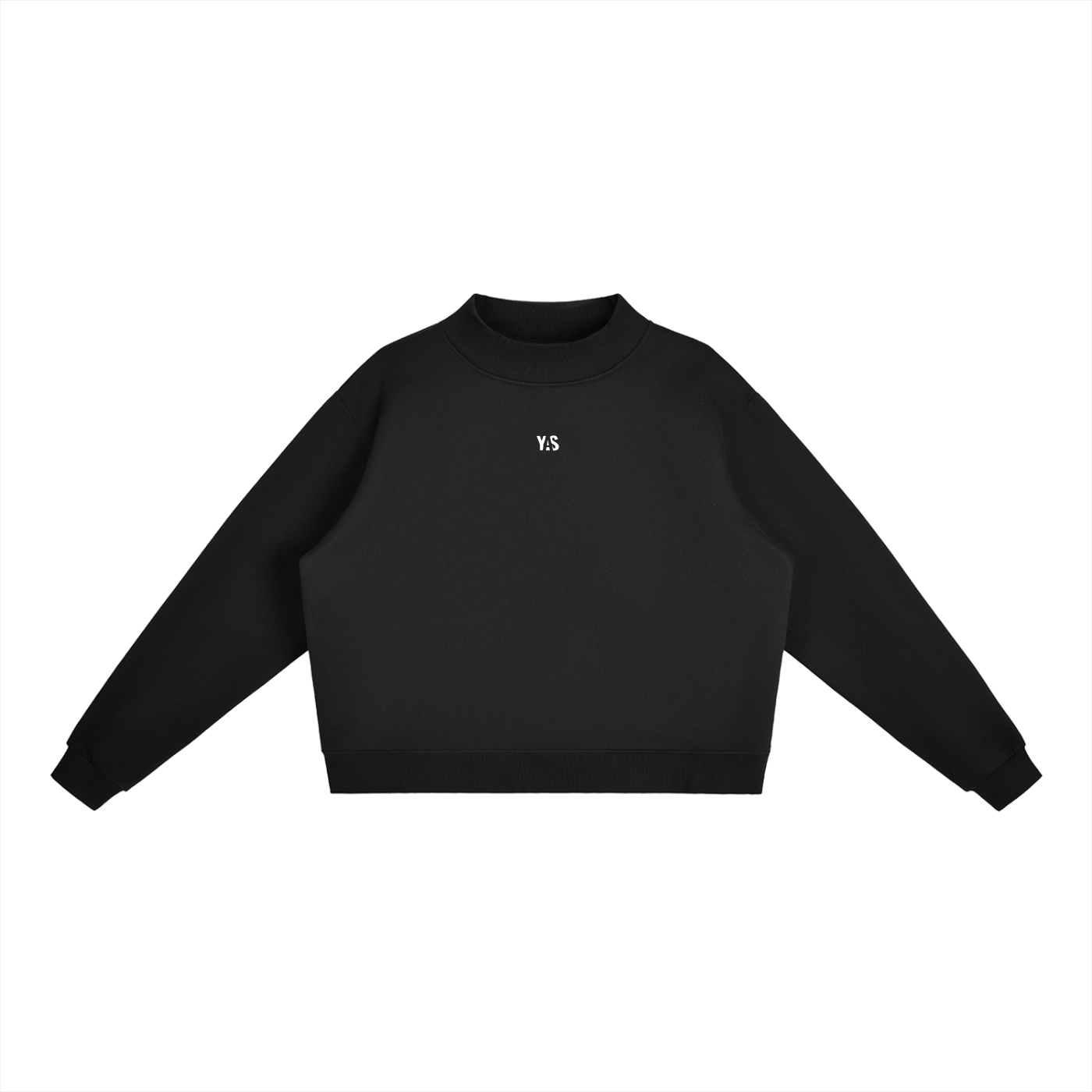 Essential Fleece Mock-Neck Crew - Sweatshirt