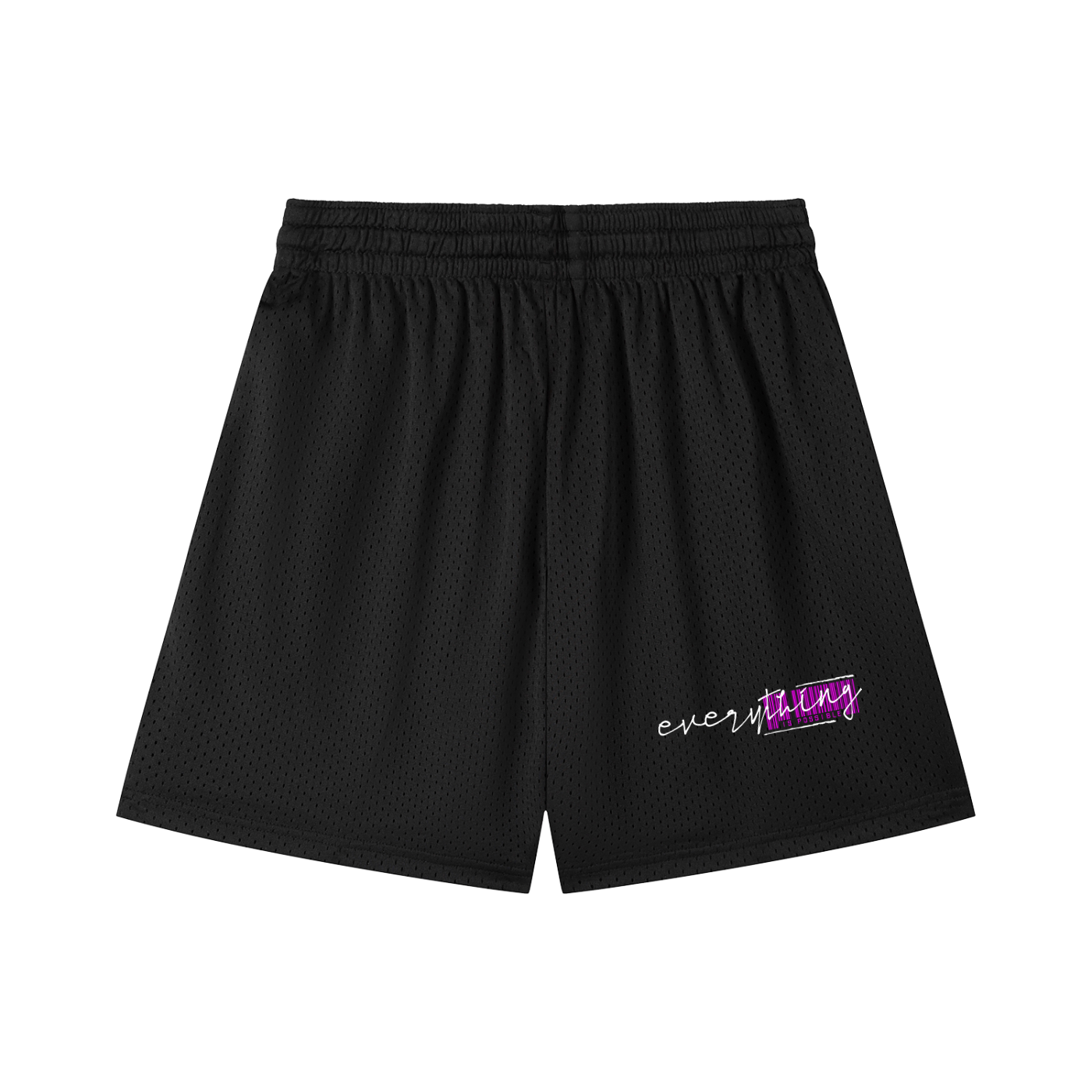 Mesh Drawstring Shorts