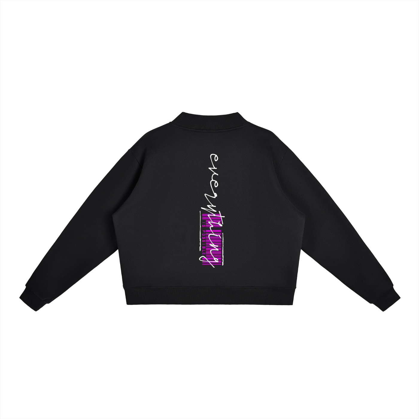 Essential Fleece Mock-Neck Crew - Sweatshirt