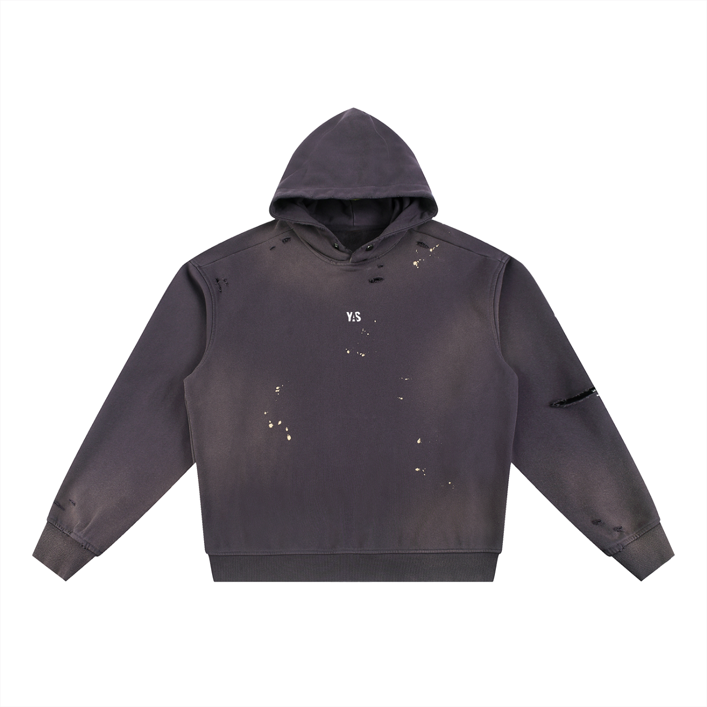 Sun Fade Frayed Fleece Hoodie