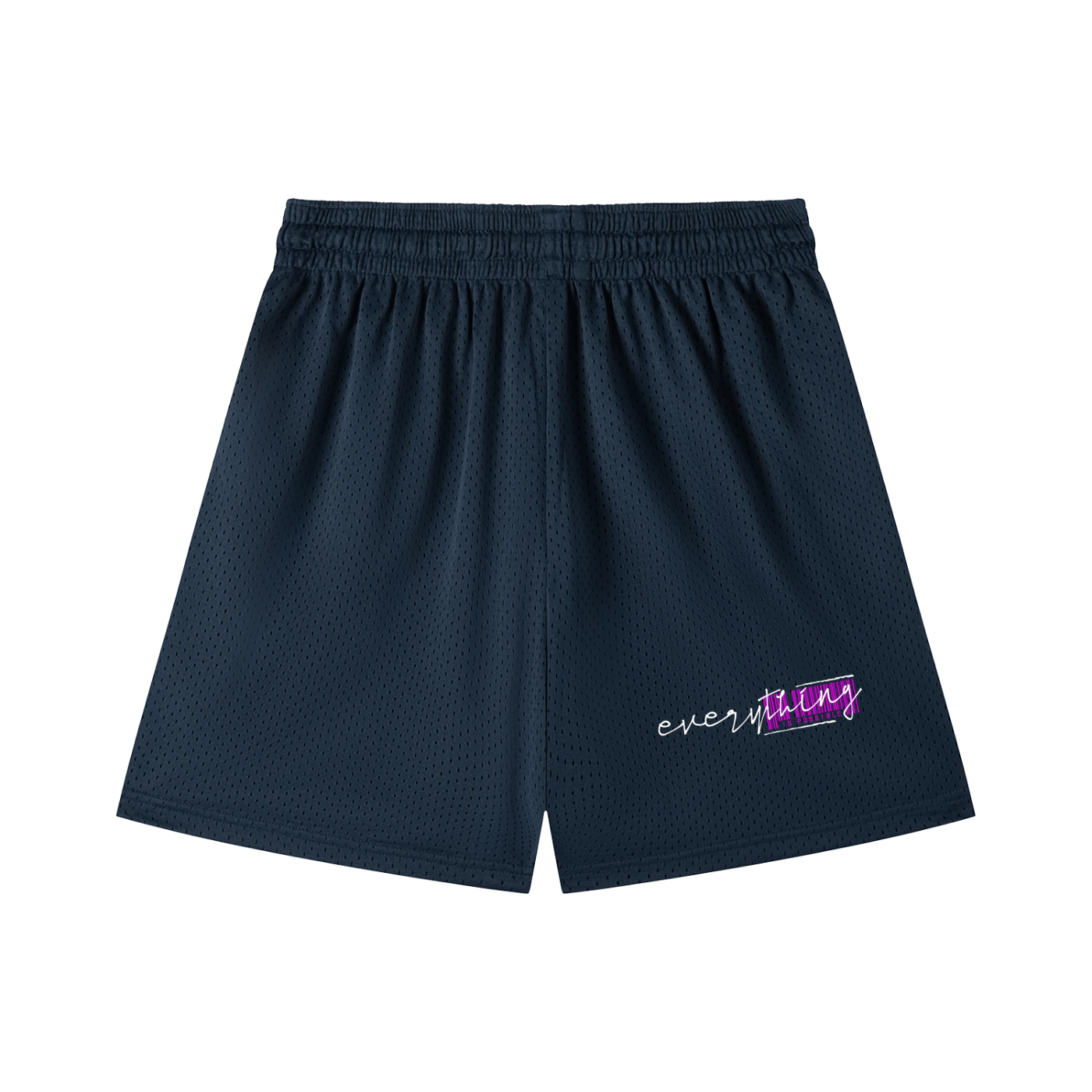 Mesh Drawstring Shorts