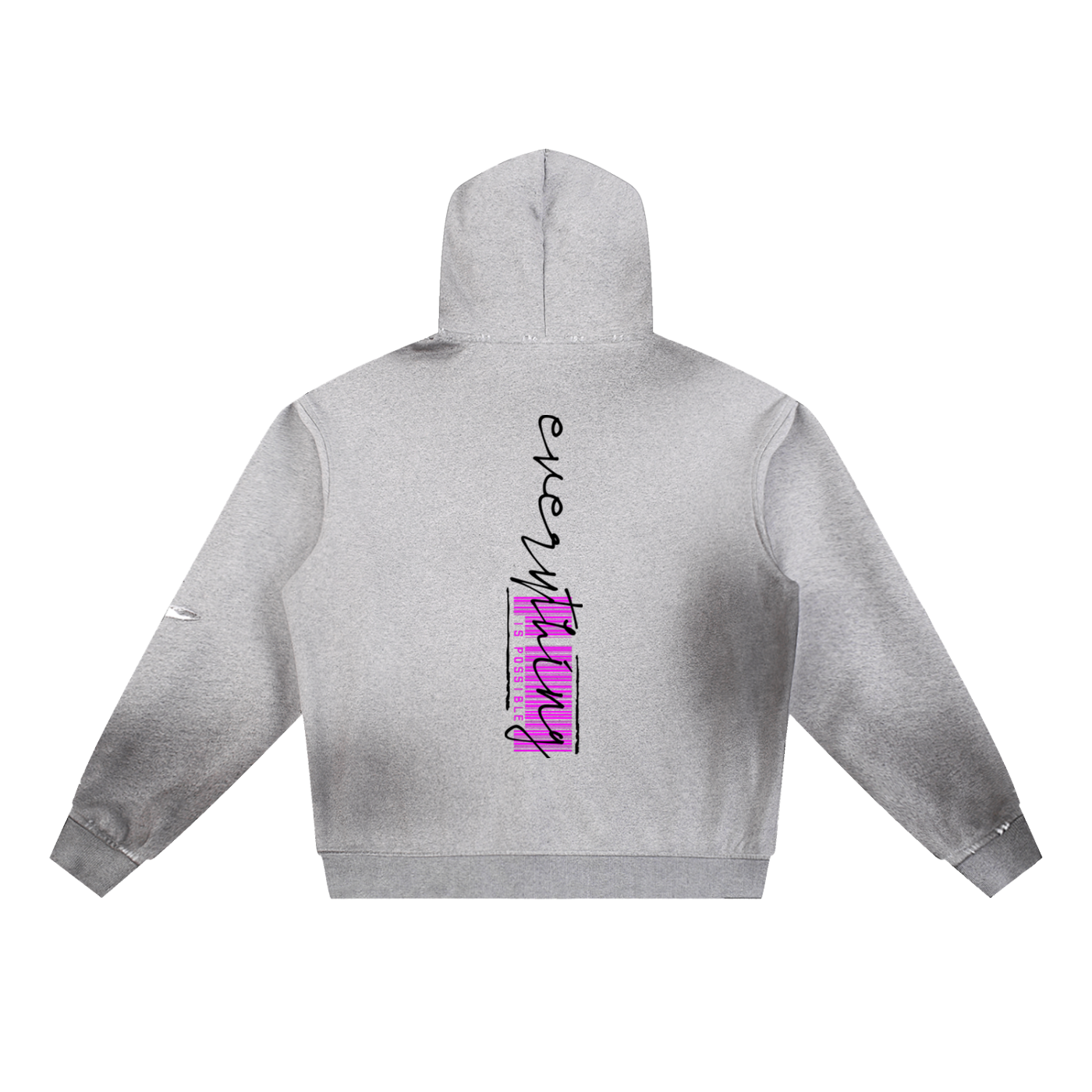 Sun Fade Frayed Fleece Hoodie