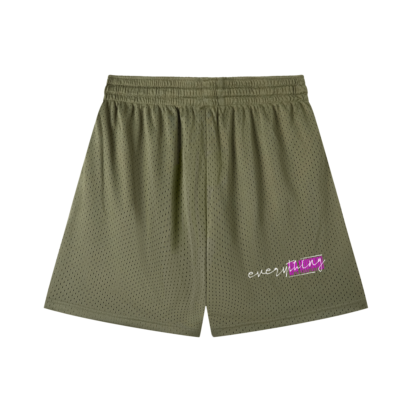 Mesh Drawstring Shorts